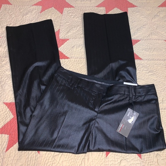 Express Pants - Express Stylist Pinstripe Pants Black 12 NWT 36x32